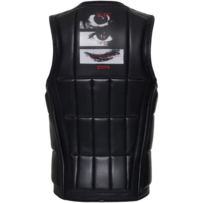 2024 Mystic Mens Anarchy Front Zip Wake Impact Vest 35005.240210 - Black